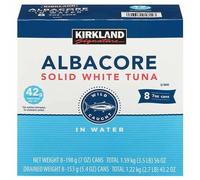 Kirkland Signature Albacore Solid White Tuna 8 Cans - 7 oz each (198 g each)