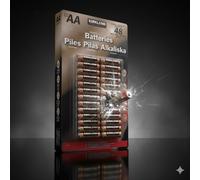 Kirkland Signature Alkaline AA Batteries 48 Pack Long-Lasting Power Bulk