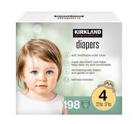 Kirkland Signature Diapers, Size 4 (198-Count)