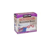 Kirkland Signature Drawstring Kitchen Trash Bags - 13 Gallon 200 Count