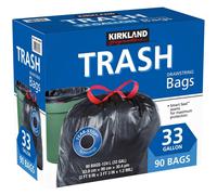 KIRKLAND SIGNATURE Drawstring Trash Bags - 33