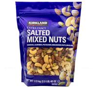 Kirkland Signature Extra Fancy Salted Mixed Nuts Cashew Brazil 1.13 kg Bag Pack