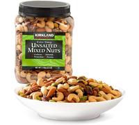 Kirkland Signature Extra Fancy Unsalted Mixed Nuts, 1.13kg - Cashews, Almonds, Pistachios and Pecans