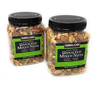 Kirkland Signature Extra Fancy Unsalted Mixed Nuts, 40 Ounces (2 Pack)