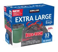 Kirkland Signature Flex-Tech 33-Gallon Trash Bag - 90 Count