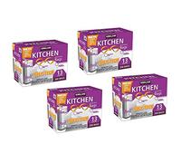 Kirkland Signature Flex-Tech Drawstring Kitchen Trash Bags 13 Gallon 200 Bags, 4 of Such Pack
