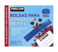 Kirkland Signature Freezer Quart Plus Food Bags Double Zipper, 264 Count