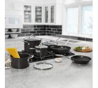 Kirkland Signature Hard Anodised Pot & Pan Cookware Set 10pc, Black, (1338395)
