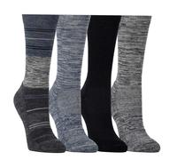 Kirkland Signature Ladies' Crew Socks Extra-Fine Merino Wool Blue 4 Pairs