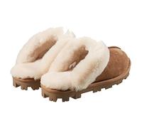 Kirkland Signature Ladies Shearling Slipper in Chestnut - Size 4