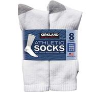 Kirkland Signature Men’s Athletic Sock 8-pair, White (White, 13+)