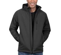 Kirkland Signature Men’s Water-Resistant Fleece Lined Softshell Jacket, Black, XXL