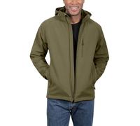 KIRKLAND Signature Men’s Water-Resistant Fleece Lined Softshell Jacket, Green, M