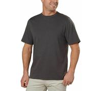KIRKLAND Signature Men's Short Sleeve Pima Cotton Slub T-Shirt, Charcoal, Medium