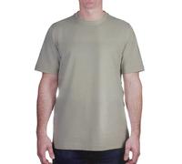KIRKLAND Signature Men's Short Sleeve Pima Cotton Slub T-Shirt, Khaki, Medium
