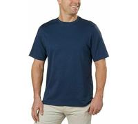 KIRKLAND Signature Men's Short Sleeve Pima Cotton Slub T-Shirt, Navy, XL