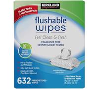 Kirkland Signature Moist Flushable Wipes, 600 Wipes - Best Price