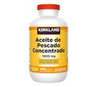 Kirkland Signature Natural Fish Oil Concentrate With Omega-3 Fatty Acids, 400 Softgels, 1000Mg