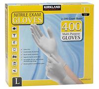 Kirkland Signature Nitrile Exam Gloves, Size Large 200-Count (2-Pack)