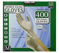 Kirkland Signature Nitrile Exam Gloves - Size Med. 200-Count (2-Pack)