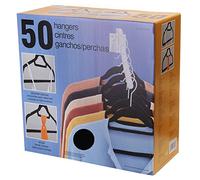 Kirkland Signature Non Slip Hanger 50 Pieces Set with Groove tie bar for Camisole, White