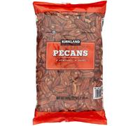 Kirkland Signature Pecan Halves - 2 lb (32 oz), US #1 Kosher, Premium Raw Pecans for Baking & Snacking