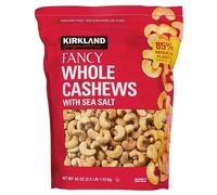 Kirkland Signature Premium Fancy Salted Cashews 40 Oz - Pack of 2