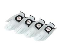 KIRKLAND SIGNATURE Premium Leather Golf Glove for Left Handed - 4-Pack Small