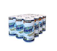 Kirkland Signature Roll Towel, 12 x 80 Sheet Pack, Fabric, White, 12