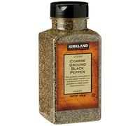Kirkland Signature Spice Seasoning Dressing Coarse Ground Black Pepper Jar, 359 g