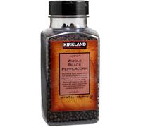 Kirkland Signature Spice Seasoning Food Whole Black Pepper Peppercorn Jar 399g
