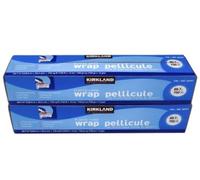 Kirkland Signature Stretch Tite Plastic Food Wrap eXiZgc, 2 Packs (750 Sq ft Food Wrap)