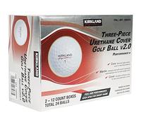KIRKLAND SIGNATURE Three-Piece Urethane Cover Golf Ball v2.0 Performance + Total of 24 Balls