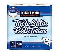 Kirland Signature Triple Satin Toilet Tissue 4 Rolls Per Pack