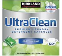 Kirkland Signature Ultra Clean Laundry Bio Detergent, 2 x 60 Pack