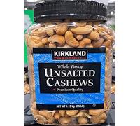 Kirkland Signature Unsalted & Roasted Cashews 1.13kg