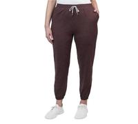 KIRKLAND Signature Women's Moisture Wicking Lightweight Jogger Pant with Pockets, Mahogany (Red), Large