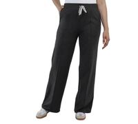 Kirkland Signature Women's Moisture Wicking Lightweight Pintuck Pant, Black Noir Heather (Black), Large