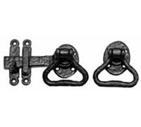 Kirkpatrick 1146 5-inch Antique Malleable Iron Latch Set - Black