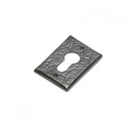 Kirkpatrick 70mm X 50mm Rectangular Euro Profile Escutcheon - Black (1400)