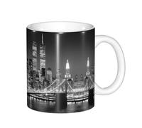 KIROJA New York Ceramic Mug Unique Coffee Cup Funny Drinking Cup Beer Cup, Holiday Party Decor Coffee Mug