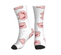 KIROJA Pig Print Mid-Tube Sports Socks, Personality Socks Comfortable Breathable For Sports And Daily Wear