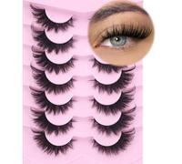 Kiromiro Fox Eye Lashes Wispy False Eyelashes 18mm Volume Faux Mink Soft Fake Lashes by Kiromiro 7 Pairs