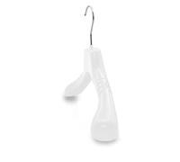 Kiroplast 12 Coat Hangers Shoulder Extendable for Shirts T-shirts Jackets Plastic Space-Saving Hangers Crutches Hanger (White)
