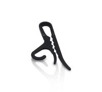 Kiroplast 50-Piece Black Plastic Socks Hanger