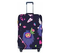 Kirrowe Alien Flyer Luggage Cover Suitcase Protector Anti-Scratch Luggage Cover Fits 18-32inch Luggage, Black, L