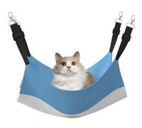 KIRROWE Argentine Flag Reversible Cat Hanging Hammock,Double-Sided Pet Cage Hammock Hanging Bed Resting Sleepy Pad for Small Animals Pets
