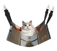 KIRROWE Beautiful Christmas Tree Reversible Cat Hanging Hammock-Double-Sided Pet Cage Hammock Hanging Bed Resting Sleepy Pad for Small Animals Pets