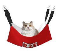 KIRROWE Brandenburg Flag Reversible Cat Hanging Hammock-Double-Sided Pet Cage Hammock Hanging Bed Resting Sleepy Pad for Small Animals Pets