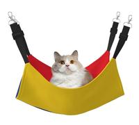 KIRROWE Flag of Colombia Reversible Cat Hanging Hammock,Double-Sided Pet Cage Hammock Hanging Bed Resting Sleepy Pad for Small Animals Pets